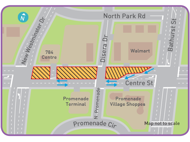Map: Bathurst Street work area