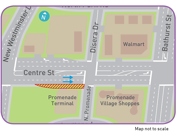 Map: Bathurst Street work area