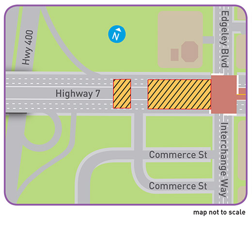 Map: Highway 7 West work area